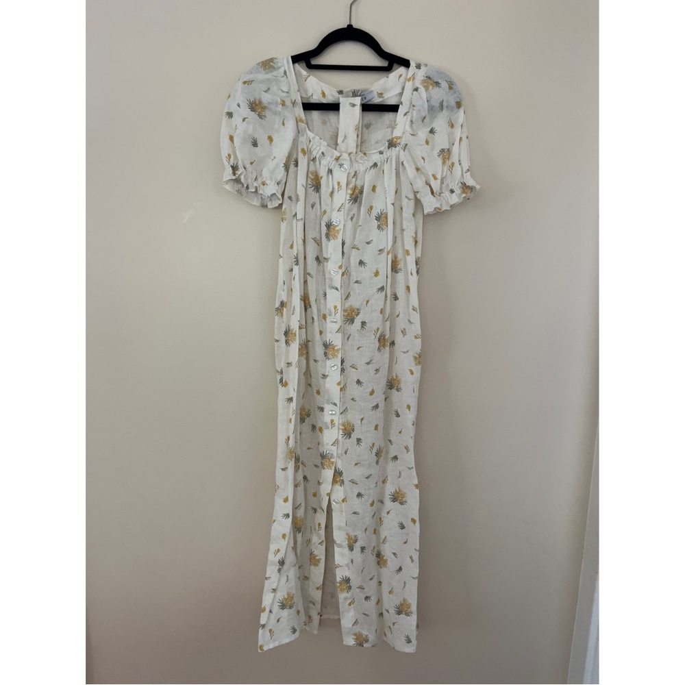 The Sleeper Brigitte Linen Maxi Dress in Mimosa. XS. EUC - Picture 10 of 11
